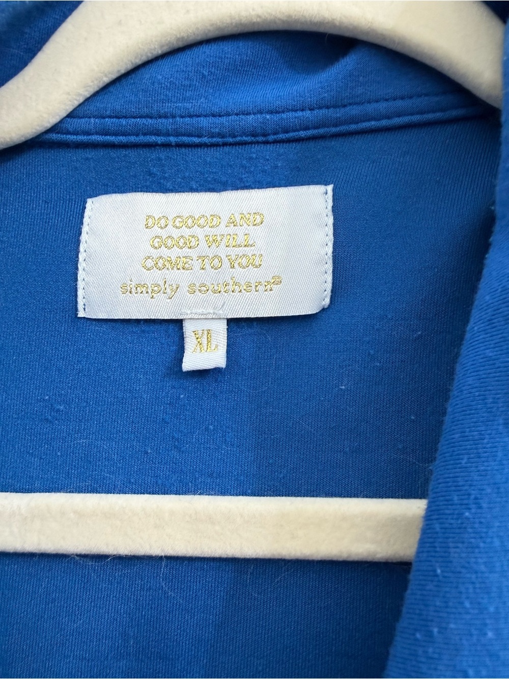 Simply Southern Bright Blue Wide-Leg Sweatpants Set - Picture 2 of 3